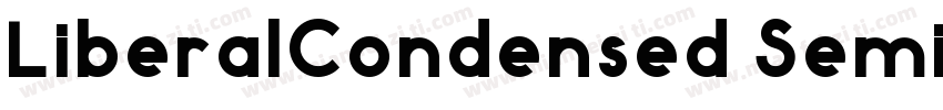 LiberalCondensed Semibold字体转换
